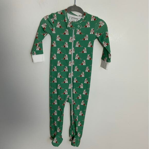 Lila + Hayes Santa's Helper Pajamas size 0-3mo NWT - Picture 1 of 4